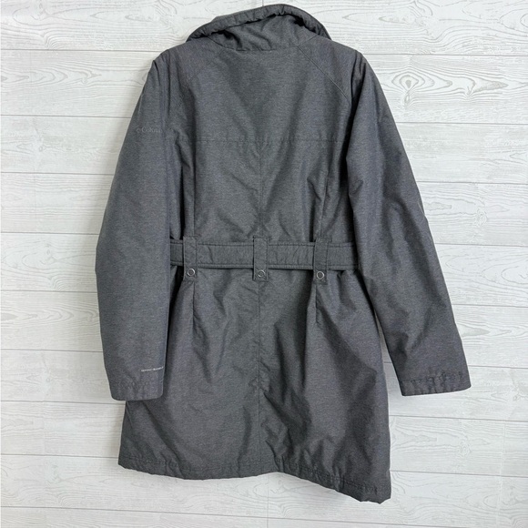 Columbia Steel Street Women’s Midi Grey Omni Shield Trench Winter Coat. Size L - Picture 2 of 7